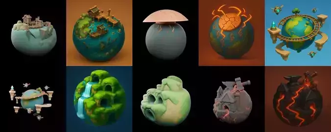 Little Earth bundle 5 pack 100 glb