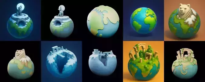 Little Earth bundle 2 pack 100 glb