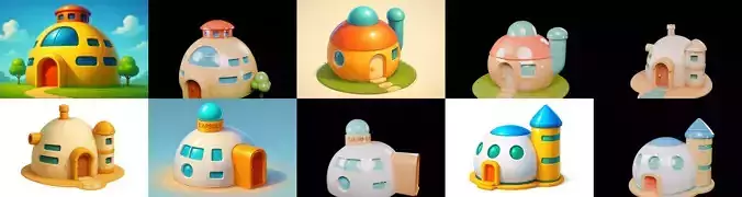 House Capsule bundle 7 pack 100 glb