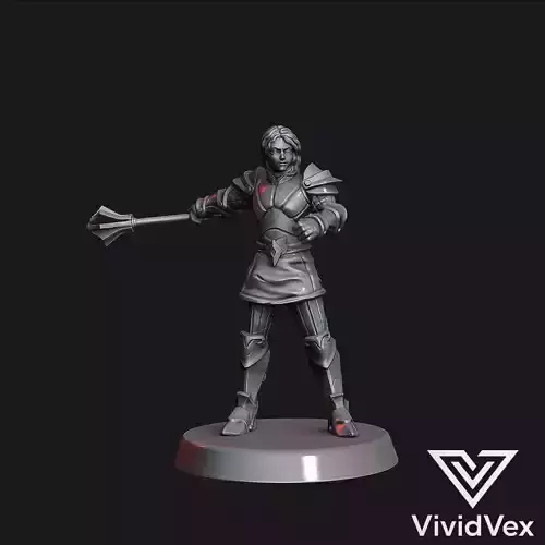 Female Paladin B 2 weapons