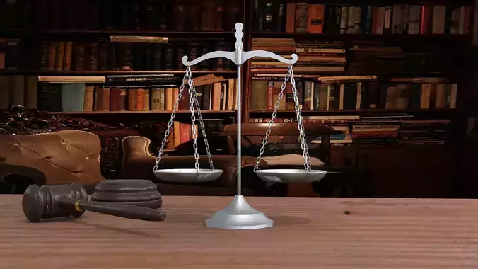 Scales of Justice 3D model