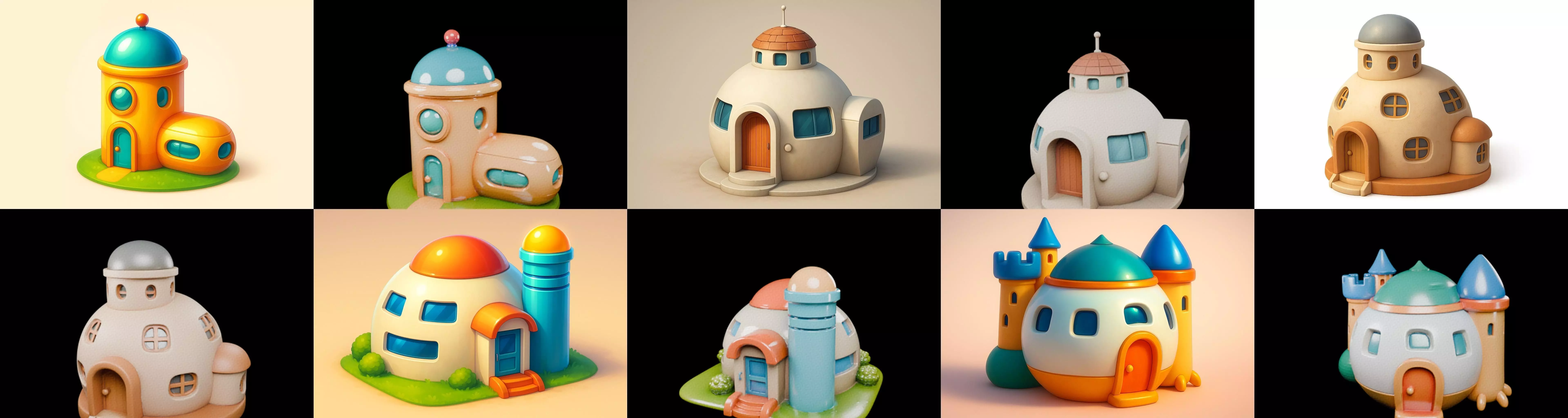 House Capsule bundle 12 pack 63 glb 3D model_8