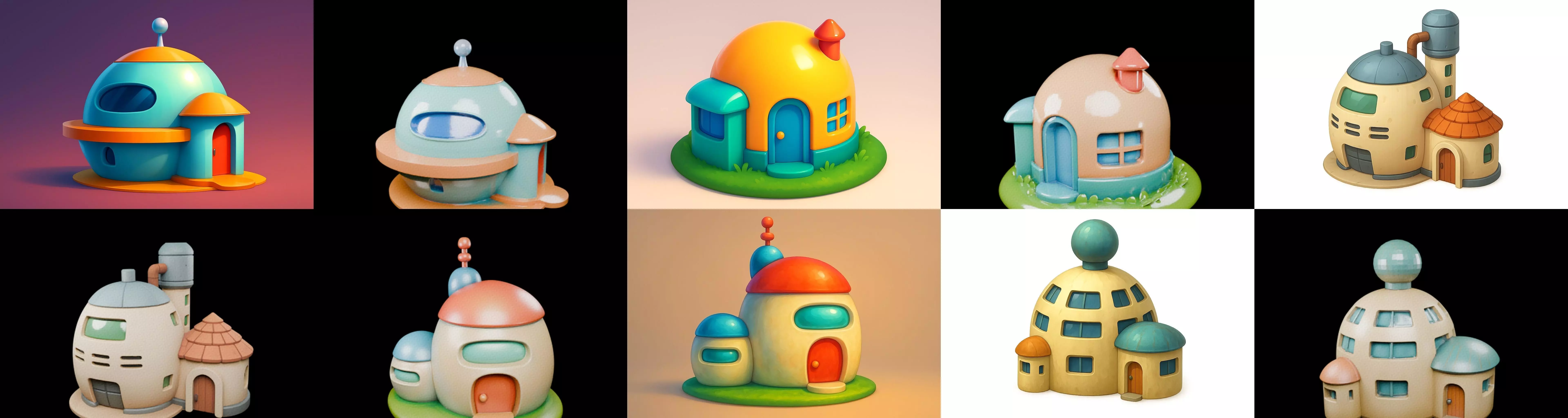 House Capsule bundle 12 pack 63 glb 3D model_5