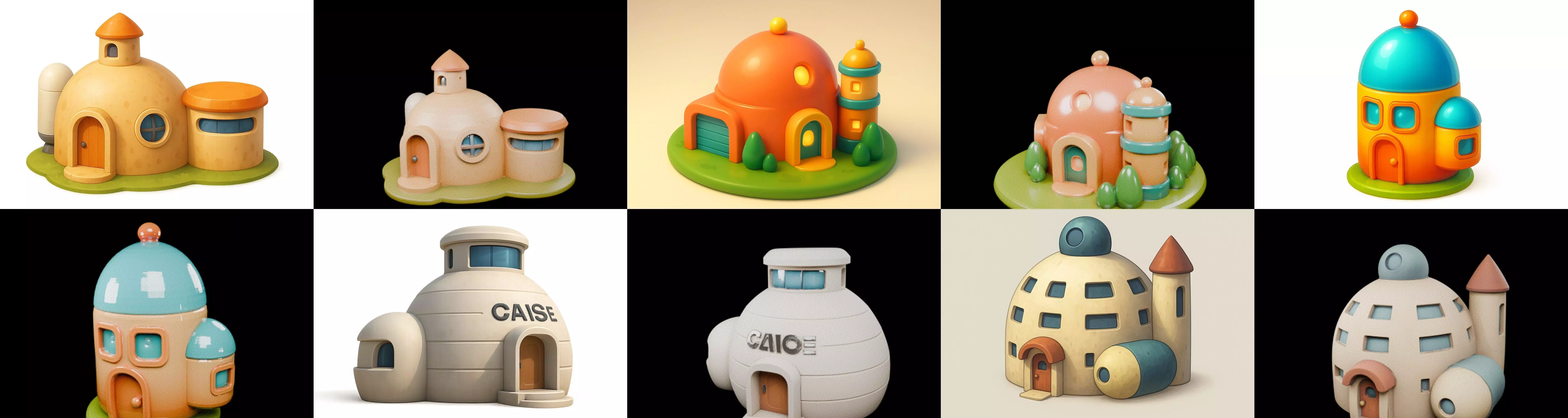 House Capsule bundle 12 pack 63 glb 3D model_7