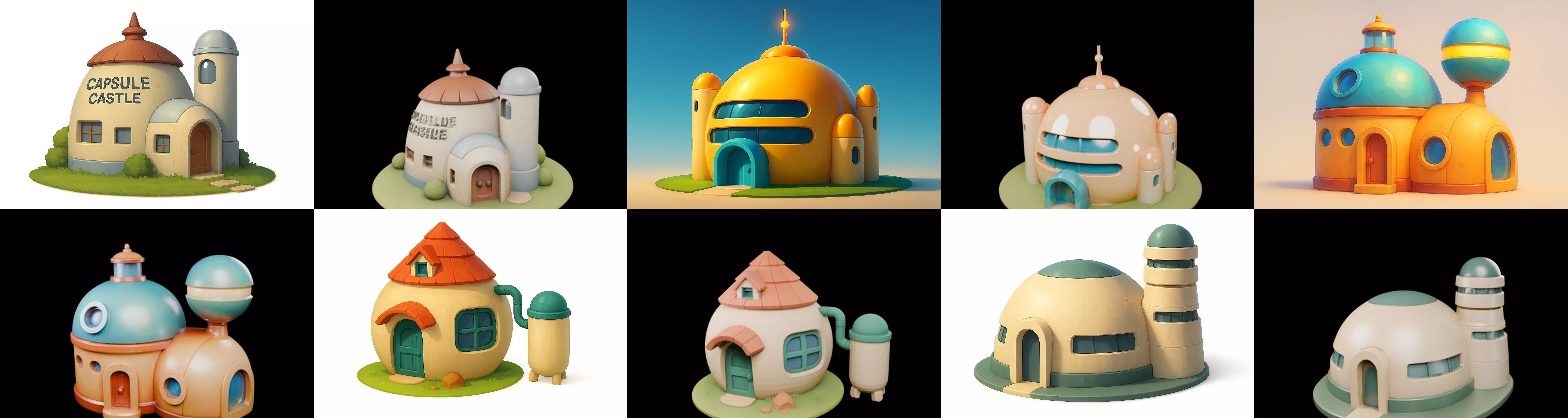 House Capsule bundle 12 pack 63 glb 3D model_0