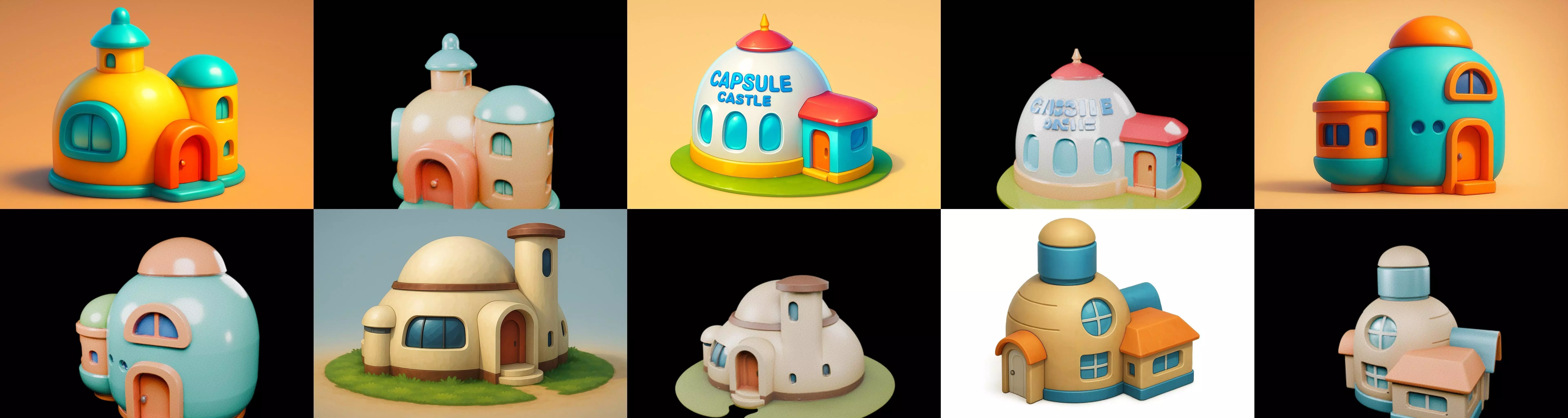 House Capsule bundle 12 pack 63 glb 3D model_4