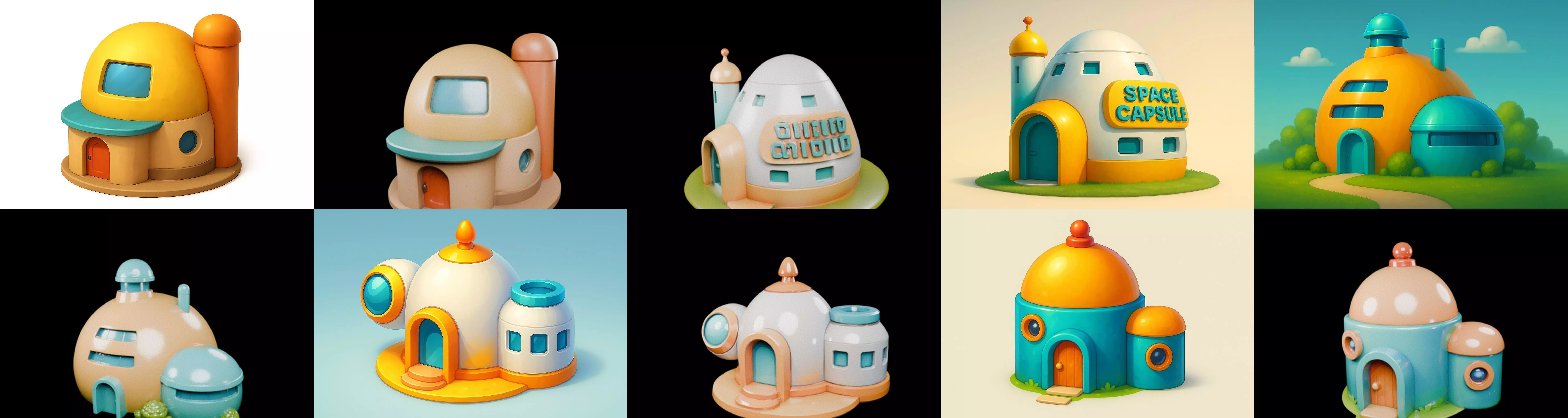 House Capsule bundle 12 pack 63 glb 3D model_11