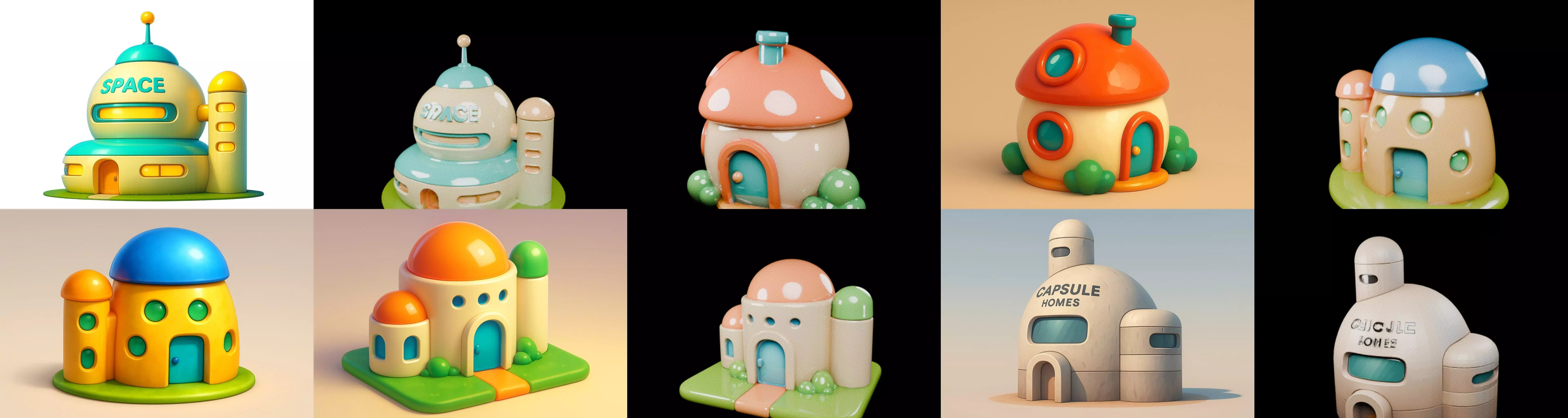 House Capsule bundle 12 pack 63 glb 3D model_2