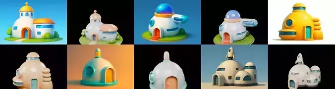 House Capsule bundle 11 pack 100 glb