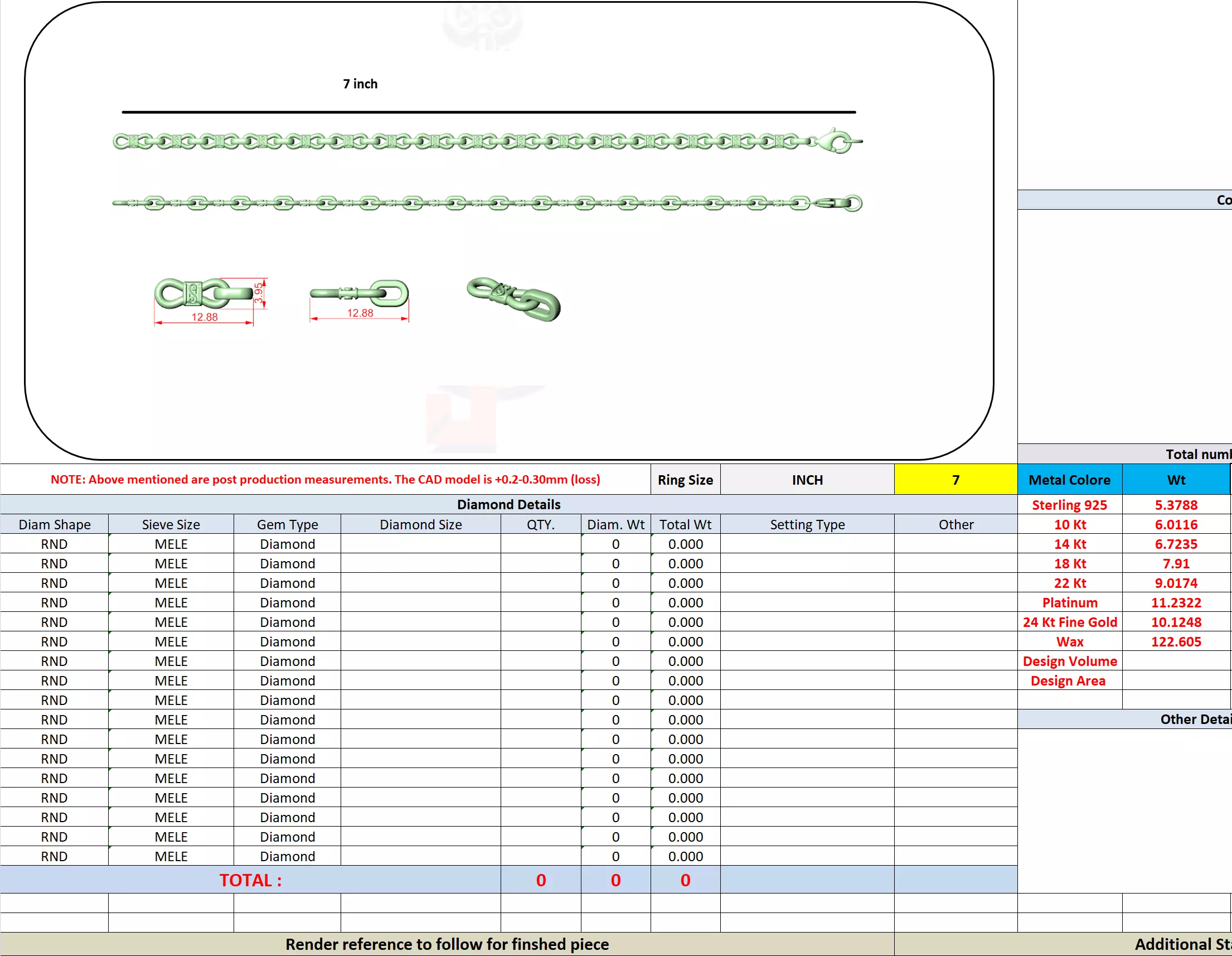 Designer Unique Unisex Cuban Chain With 3DM STL OBJ FBX Files 3D print model_2