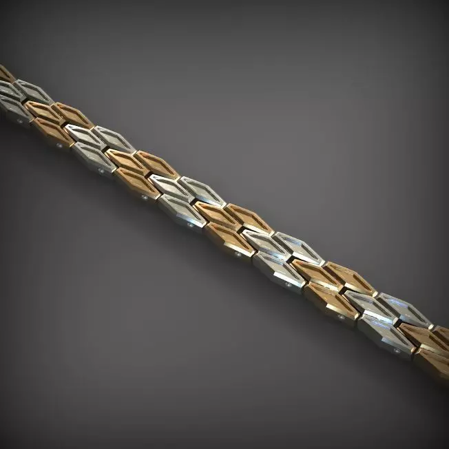 Designer Unique Unisex Cuban Chain With 3DM STL OBJ FBX Files 3D print model_0