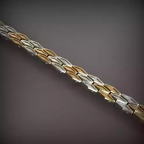 Designer Unique Unisex Cuban Chain With 3DM STL OBJ FBX Files