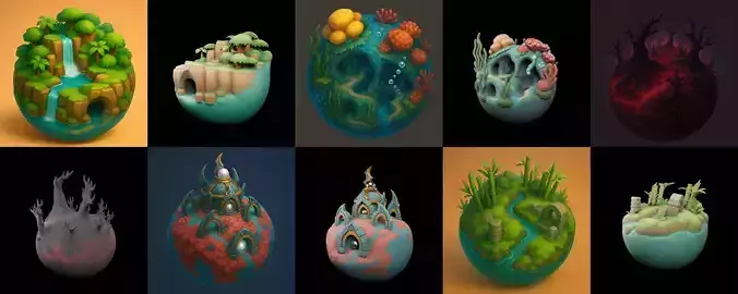 Grounded Planet bundle 2 pack 100 glb