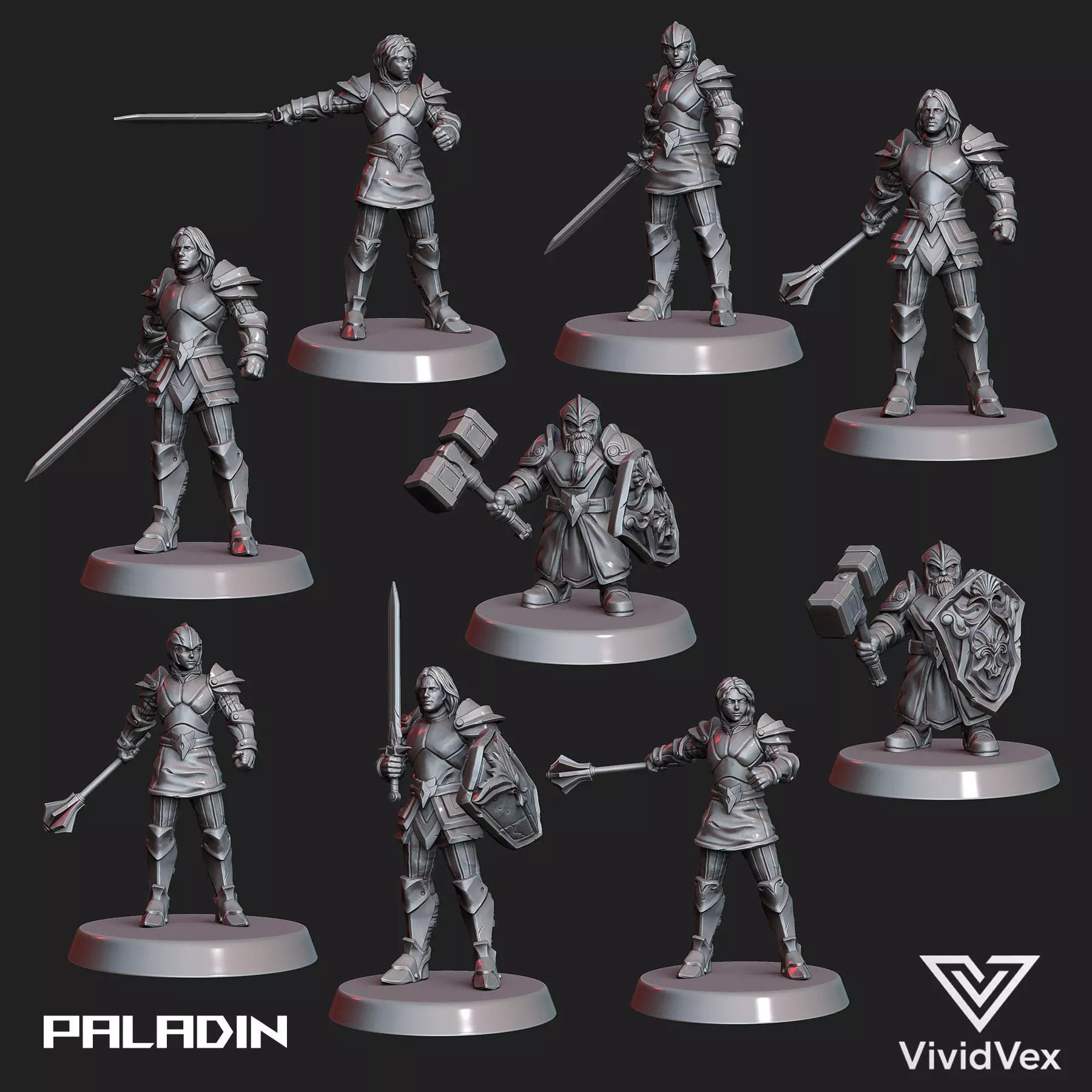 Paladin Pack A 3D print model