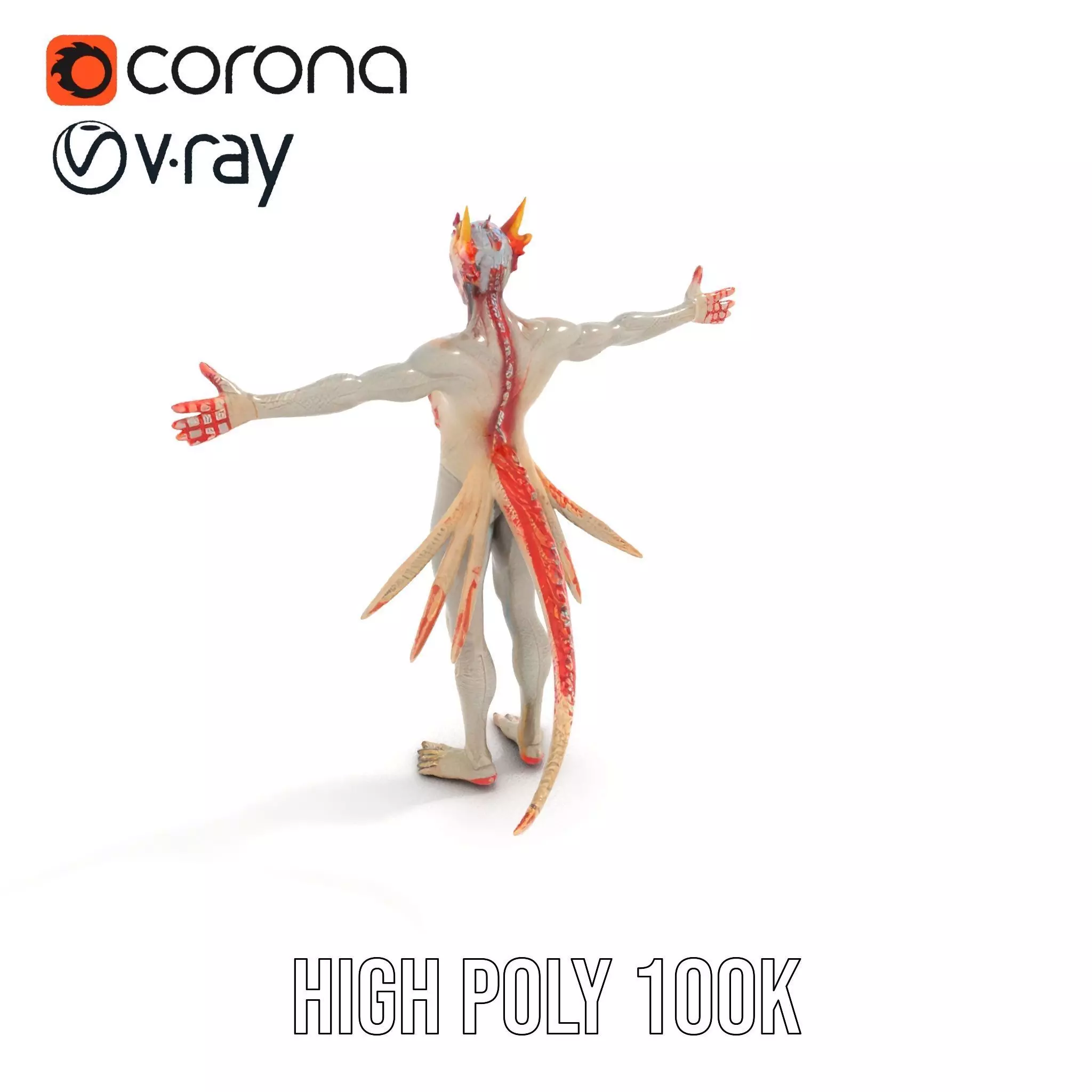 Fantasy Creature Model Pack with Feathered Details Low-poly 3D model_12