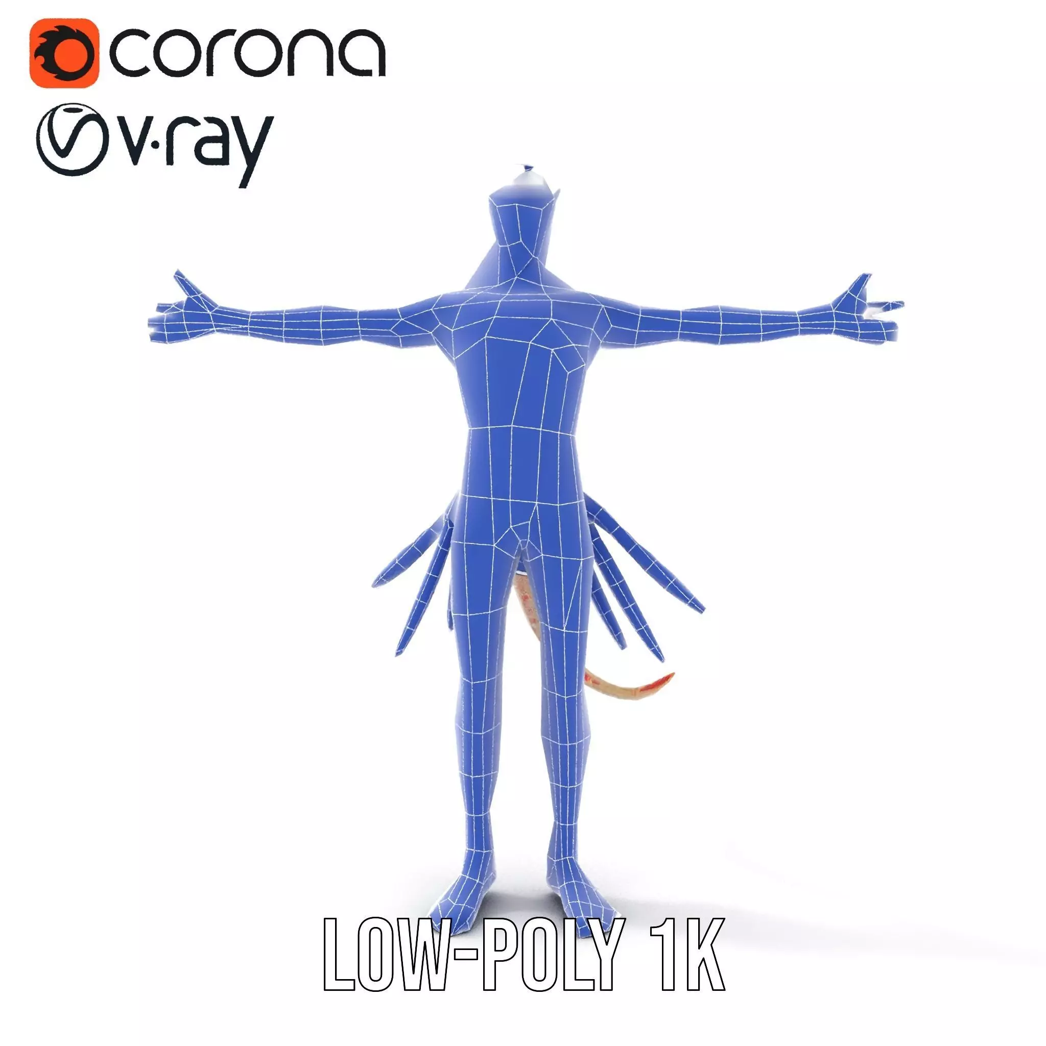 Fantasy Creature Model Pack with Feathered Details Low-poly 3D model_28