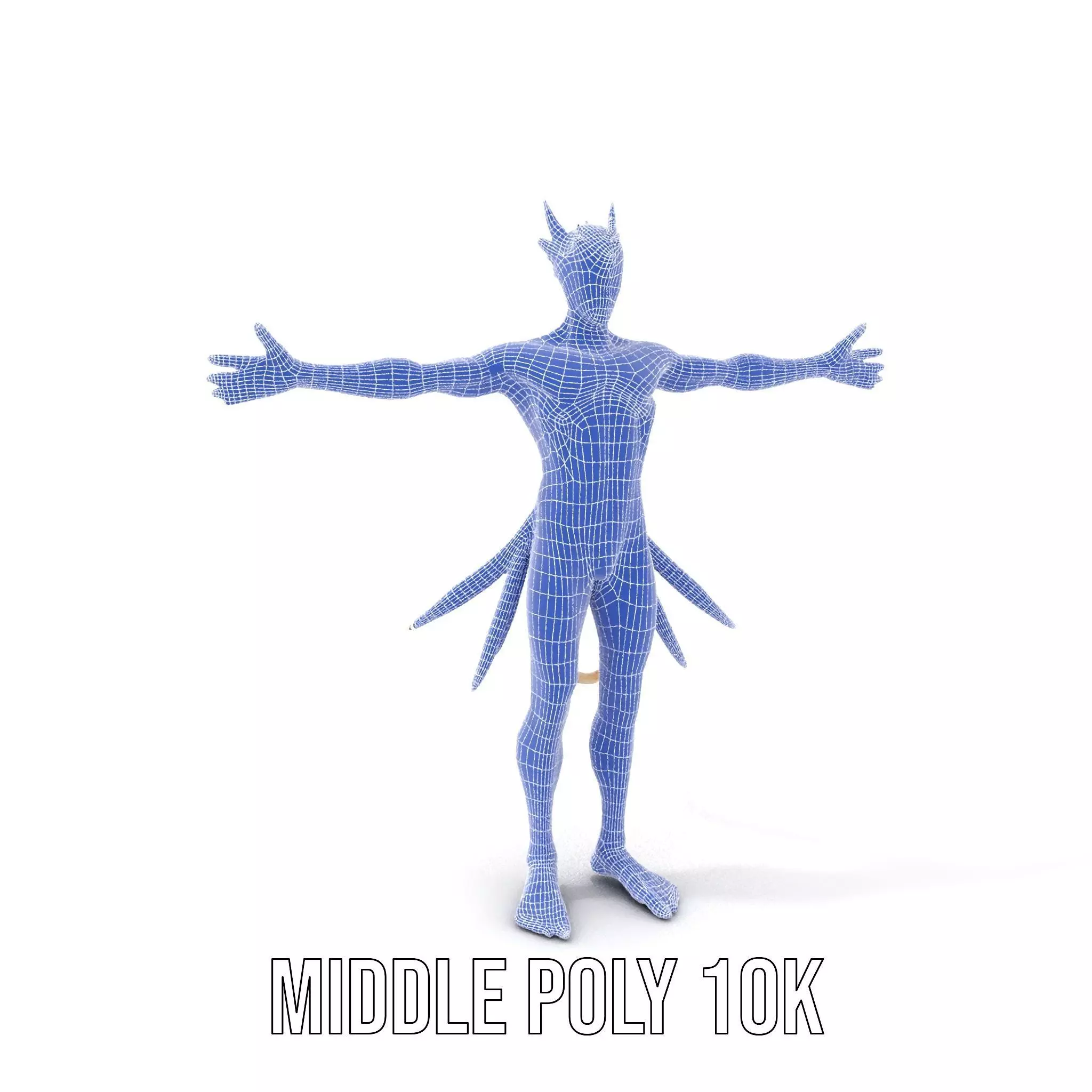 Fantasy Creature Model Pack with Feathered Details Low-poly 3D model_24