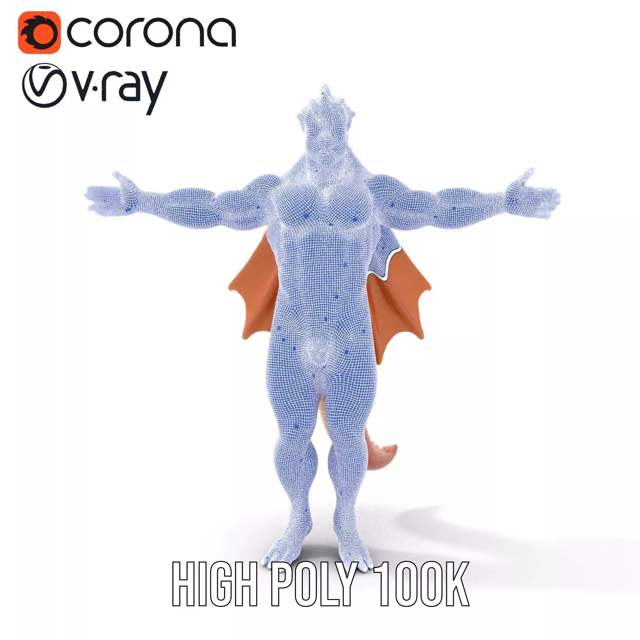 Dragon Warrior Character Model Pack Low-poly 3D model_32