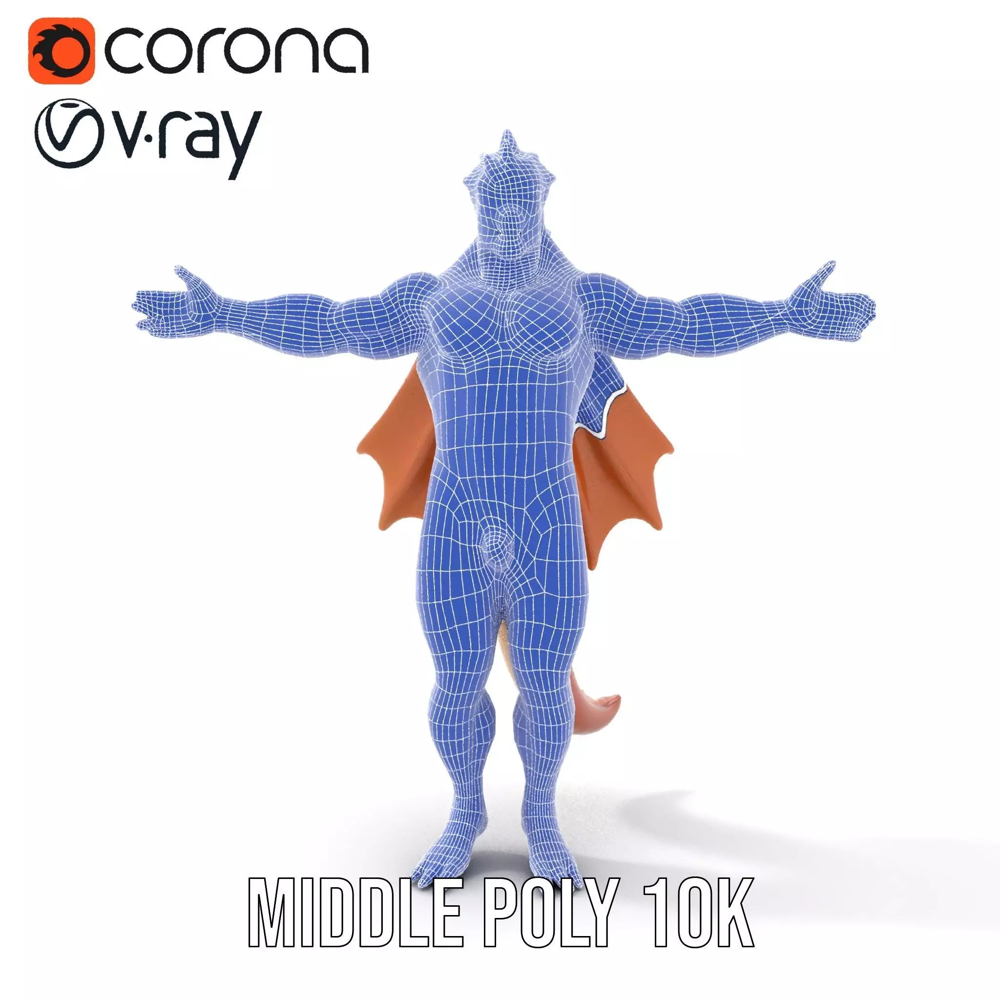 Dragon Warrior Character Model Pack Low-poly 3D model_22