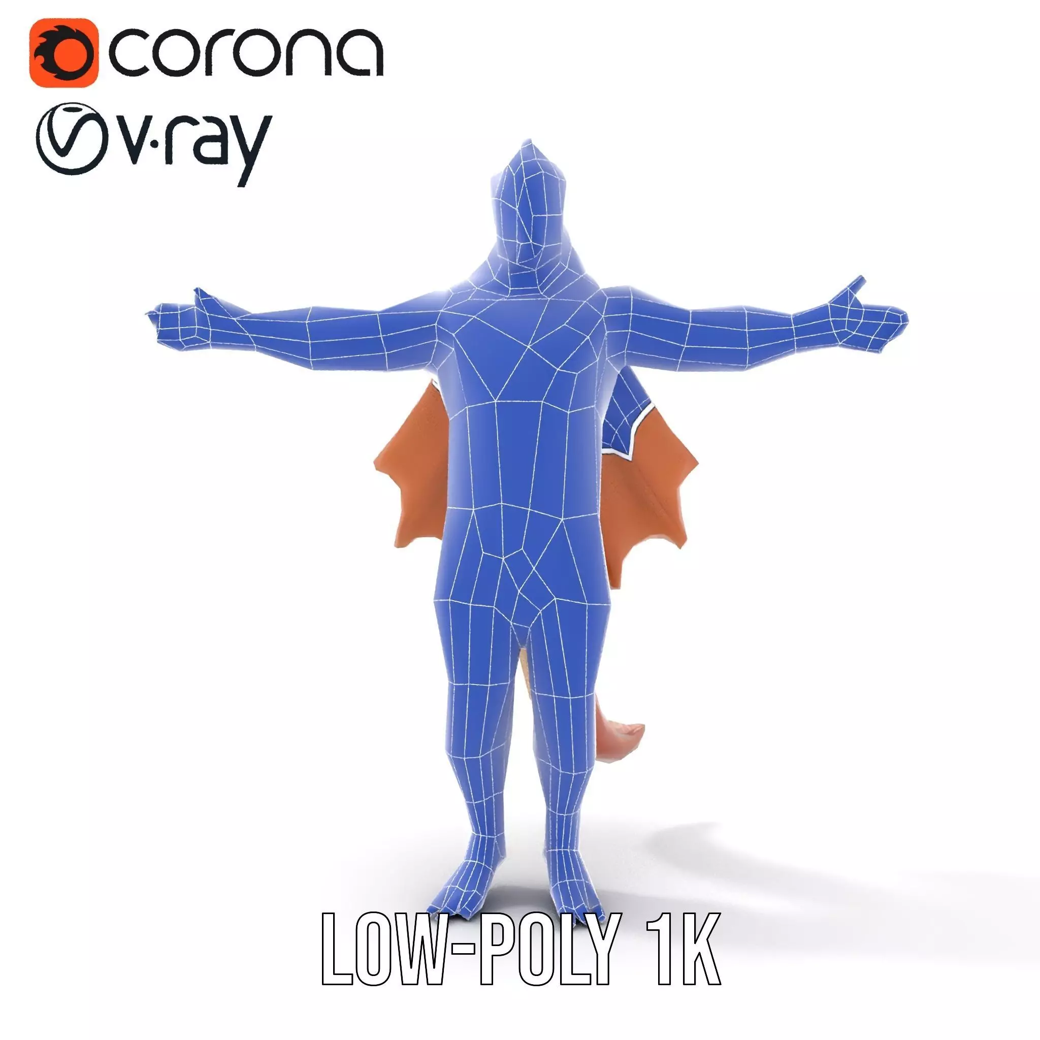 Dragon Warrior Character Model Pack Low-poly 3D model_18