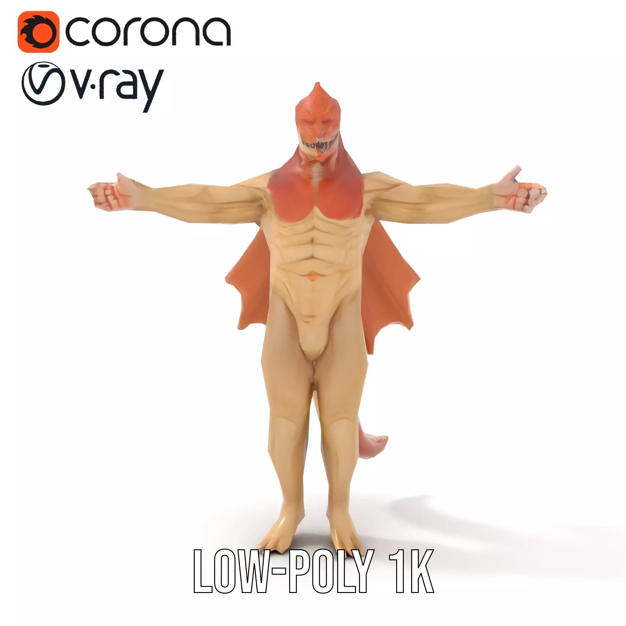 Dragon Warrior Character Model Pack Low-poly 3D model_28