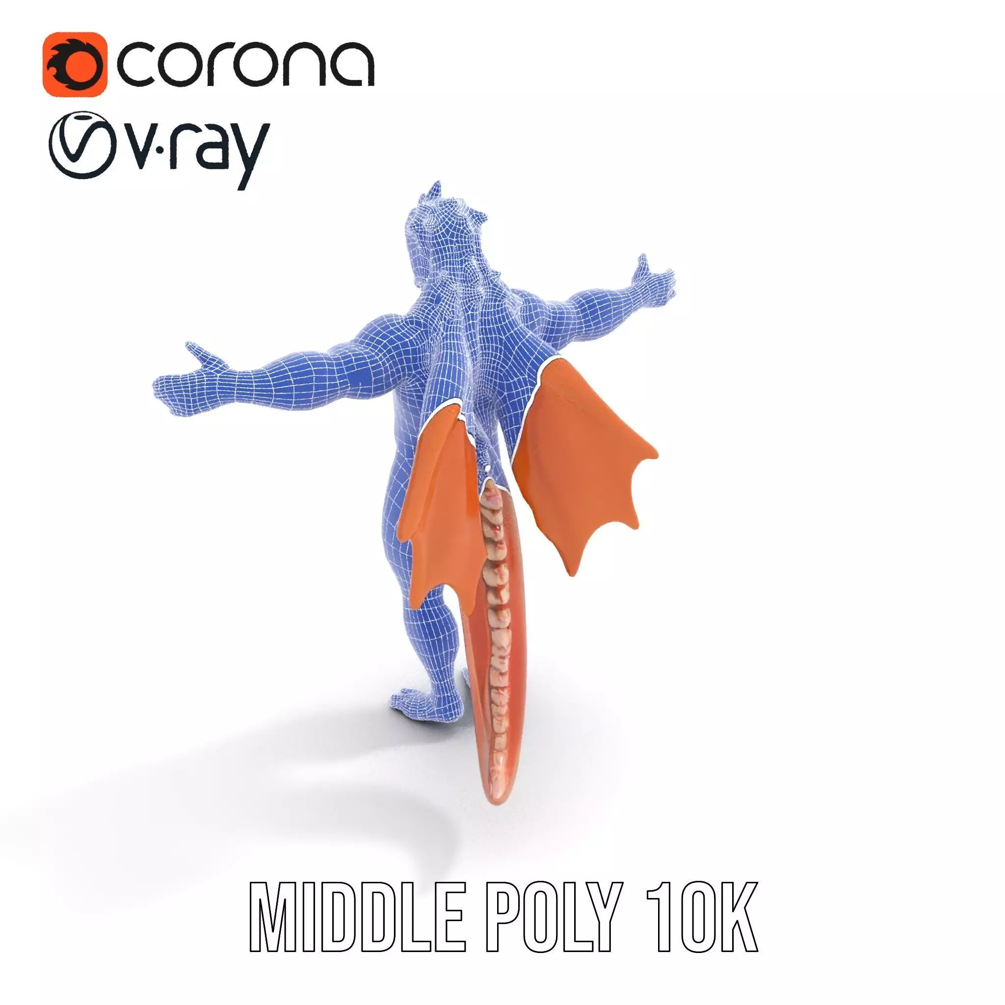 Dragon Warrior Character Model Pack Low-poly 3D model_14