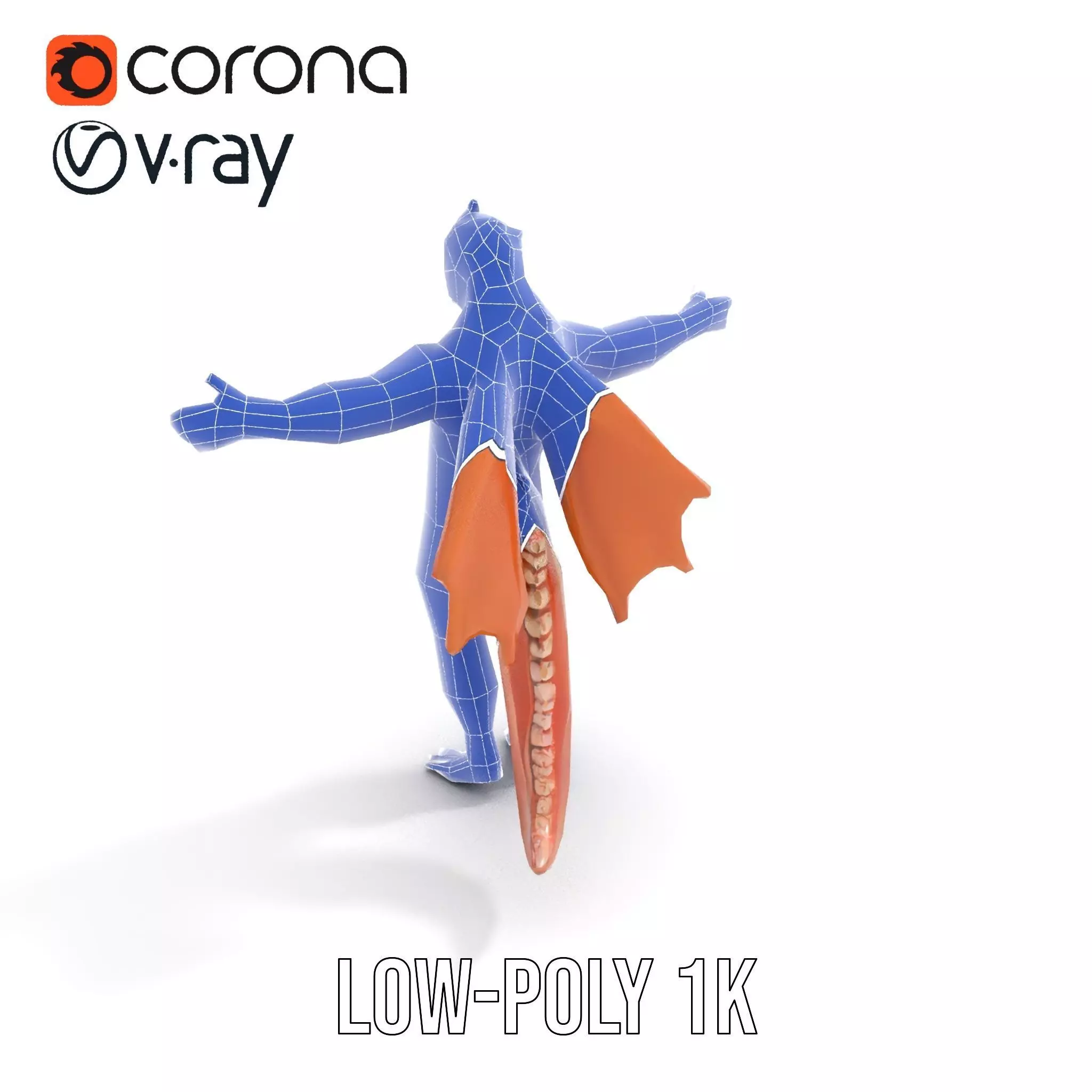 Dragon Warrior Character Model Pack Low-poly 3D model_15