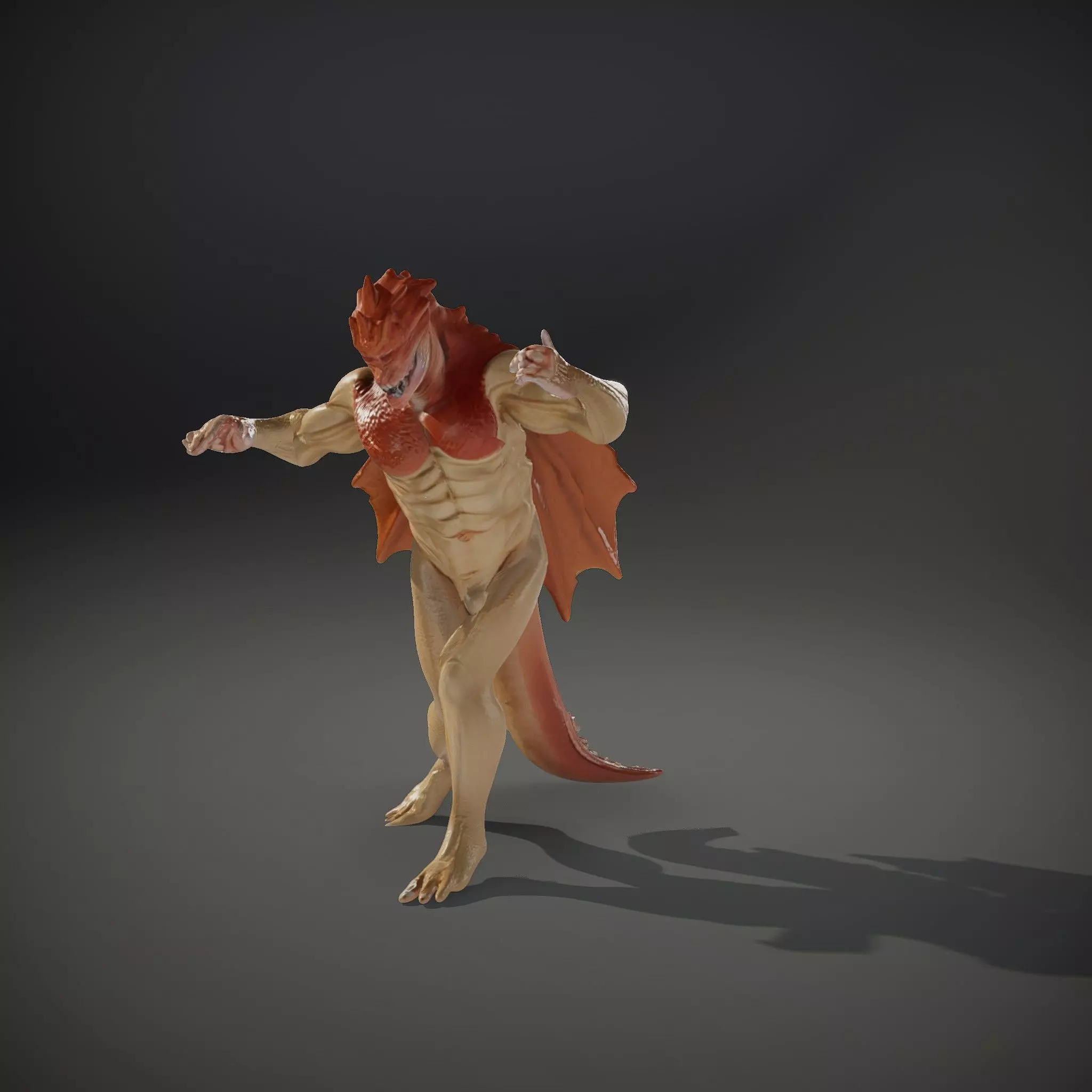 Dragon Warrior Character Model Pack Low-poly 3D model_35