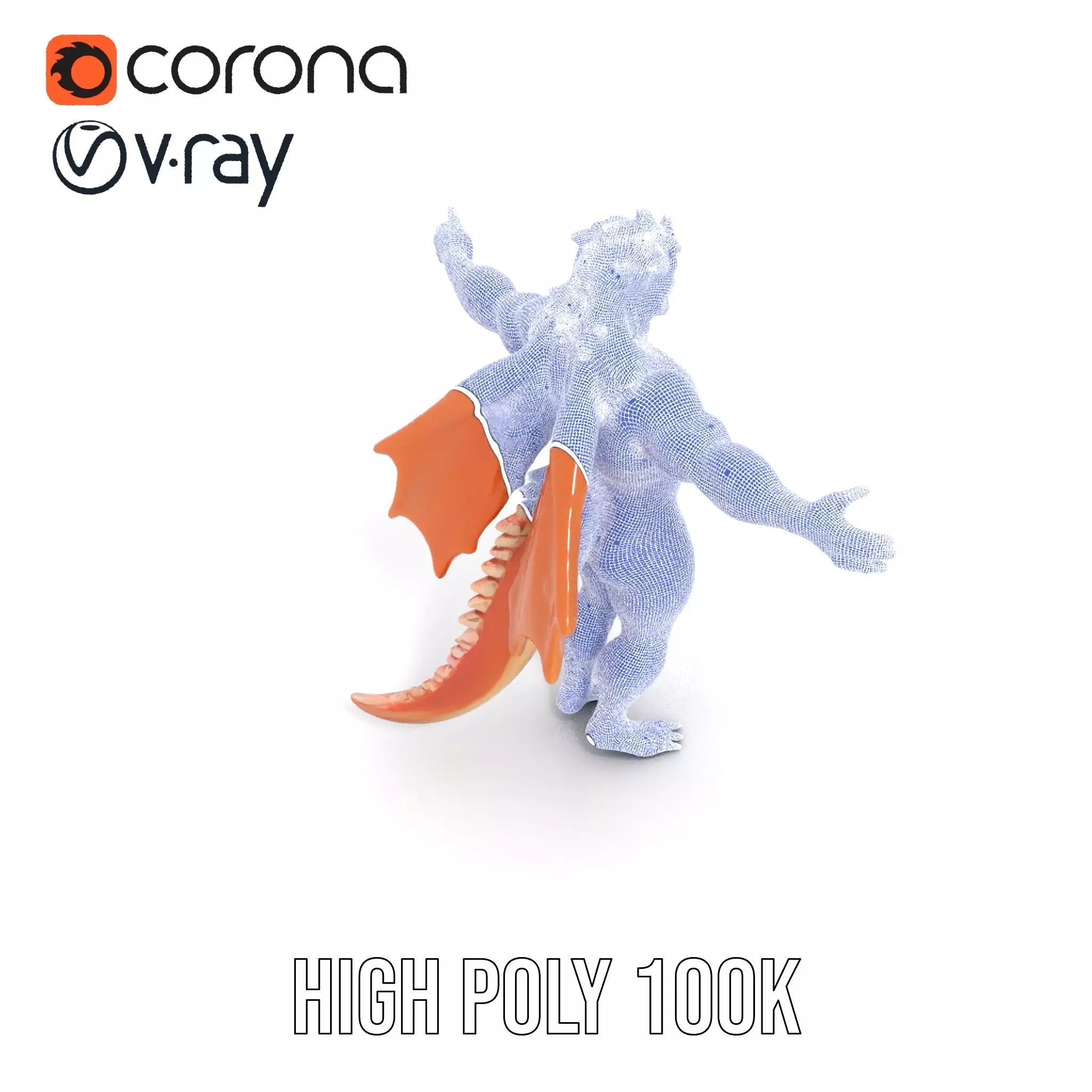 Dragon Warrior Character Model Pack Low-poly 3D model_24