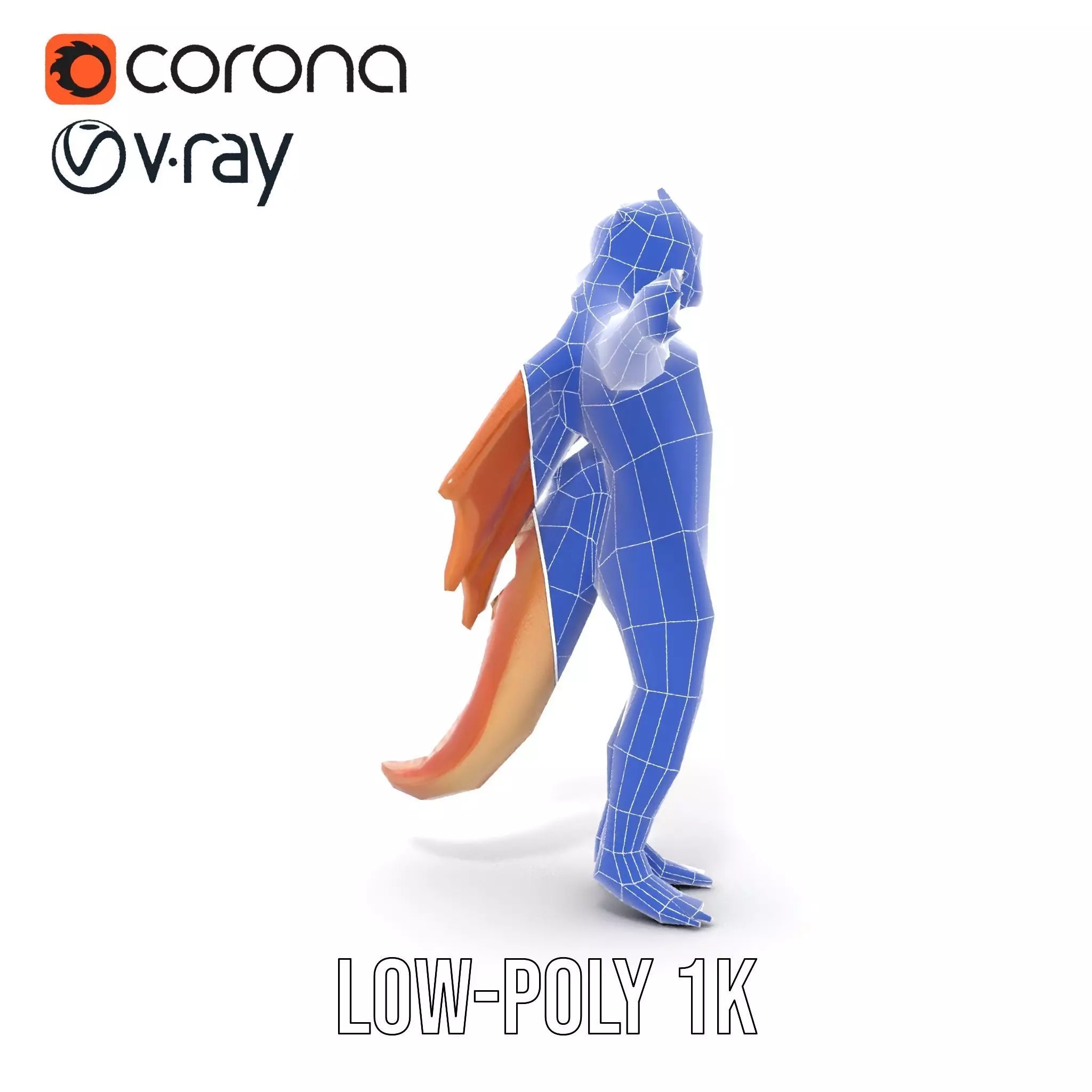 Dragon Warrior Character Model Pack Low-poly 3D model_26