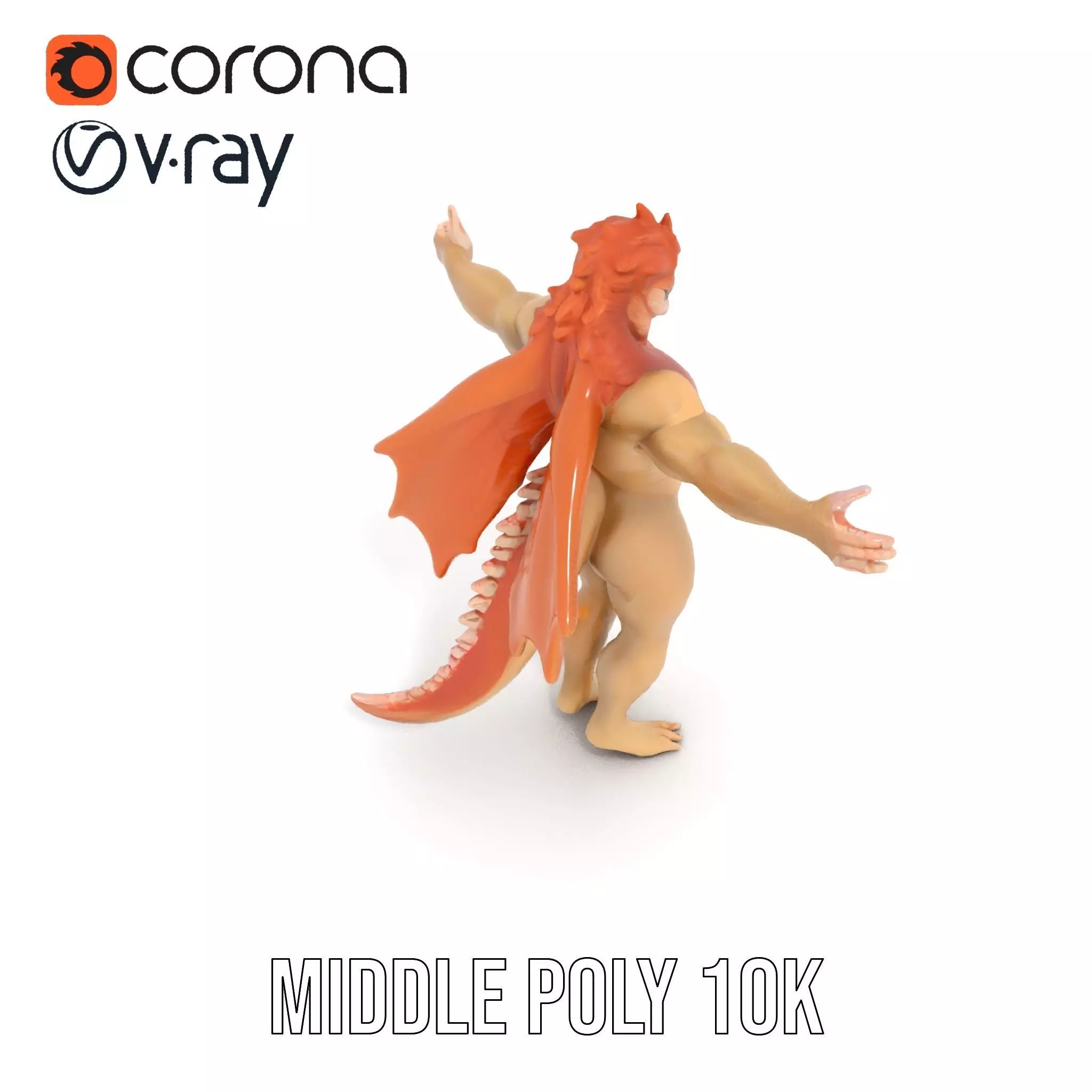 Dragon Warrior Character Model Pack Low-poly 3D model_27