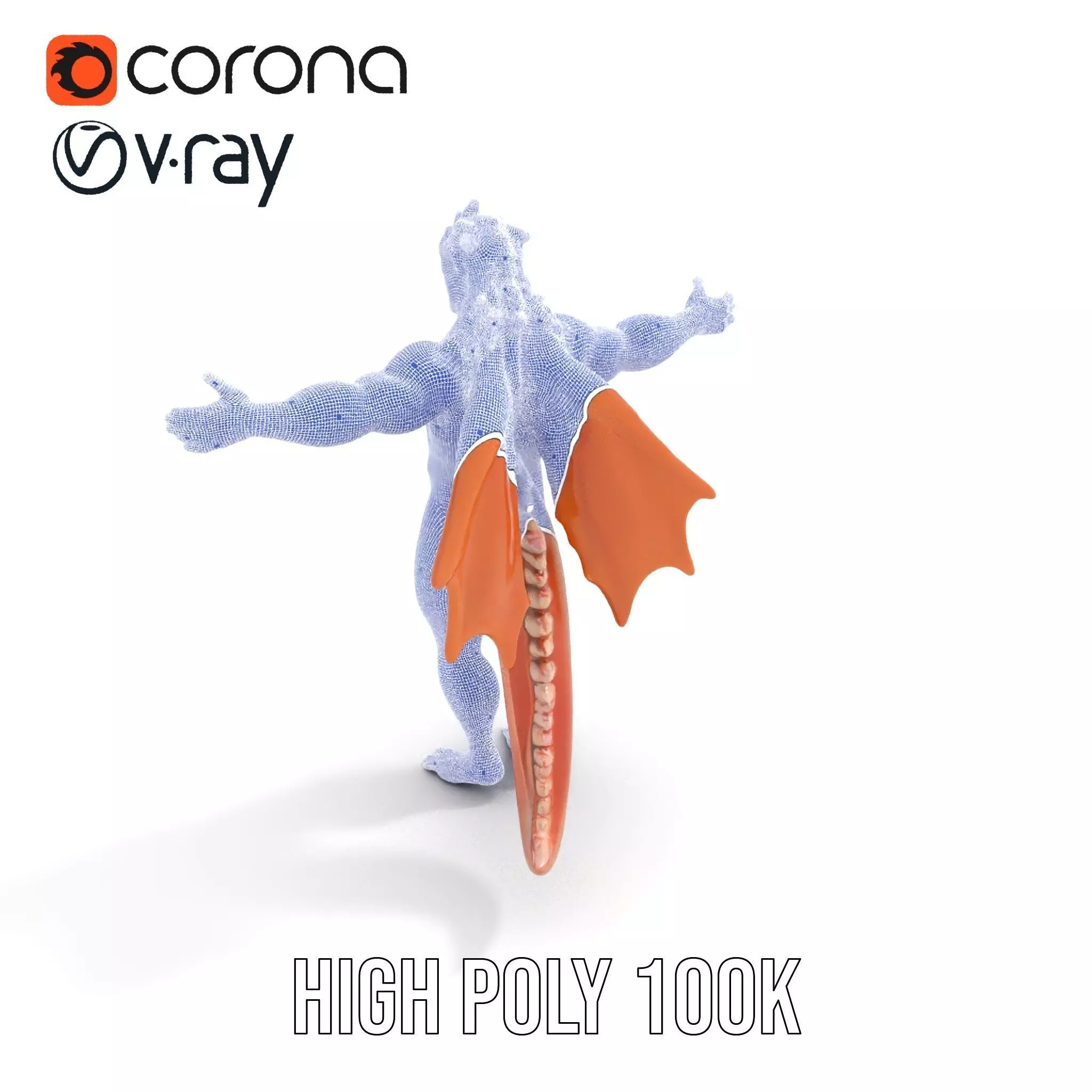 Dragon Warrior Character Model Pack Low-poly 3D model_33