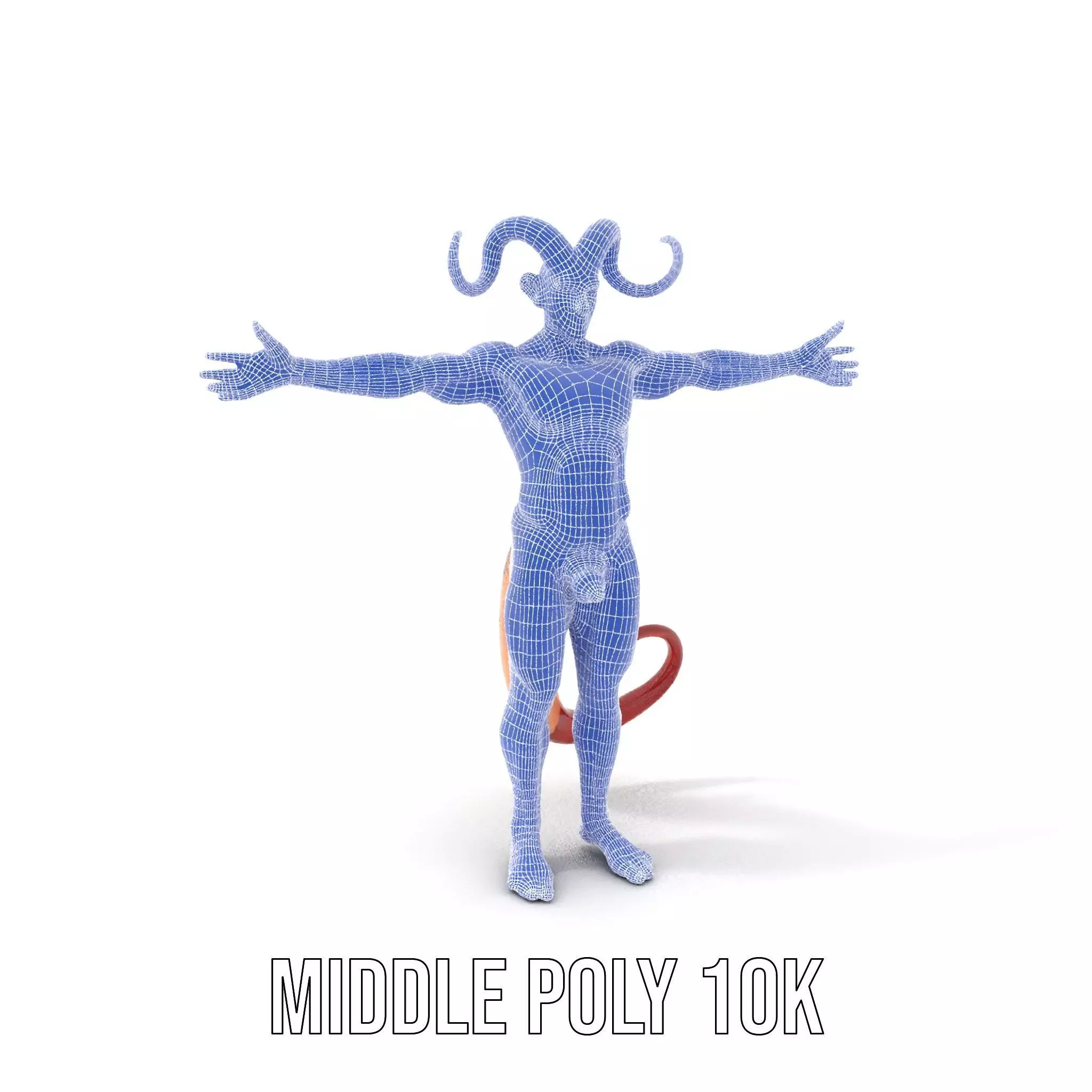 Demonic Creature with Horns Model Pack Low-poly 3D model_22