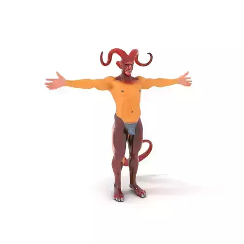 Demonic Creature with Horns Model Pack