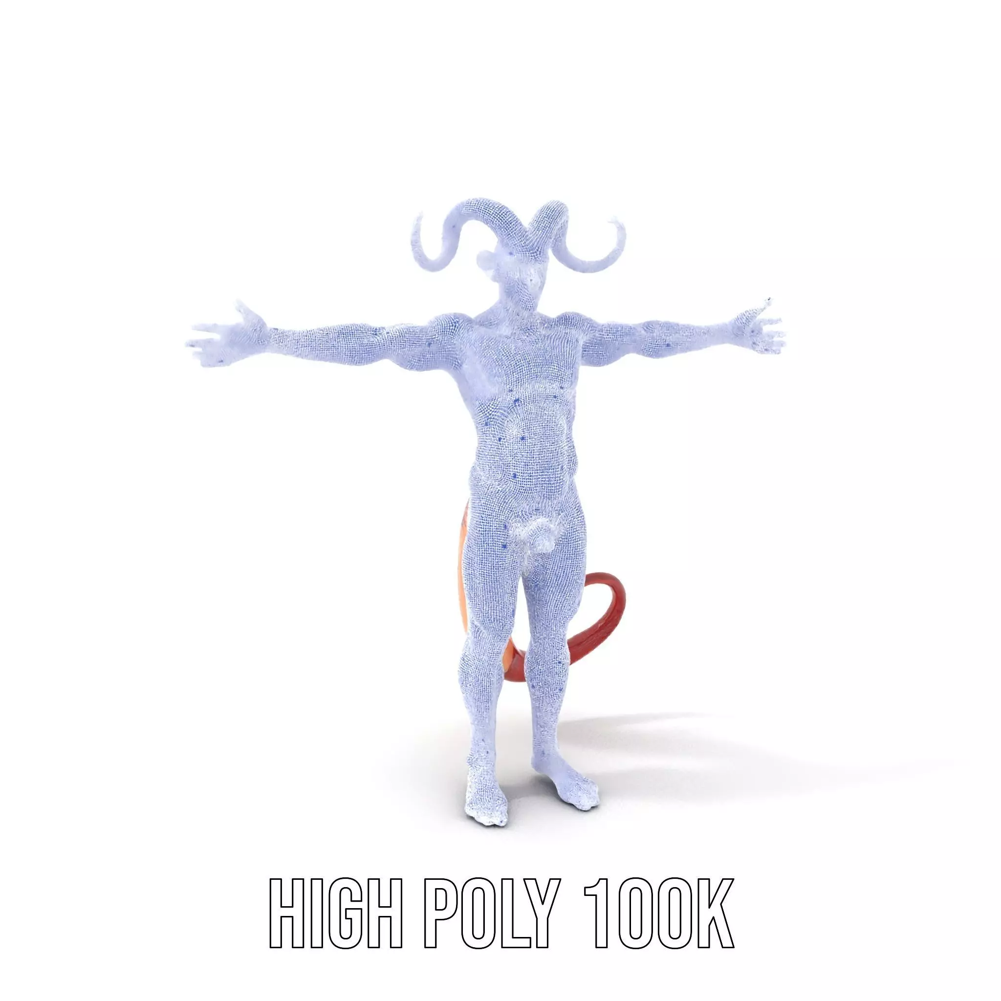 Demonic Creature with Horns Model Pack Low-poly 3D model_5