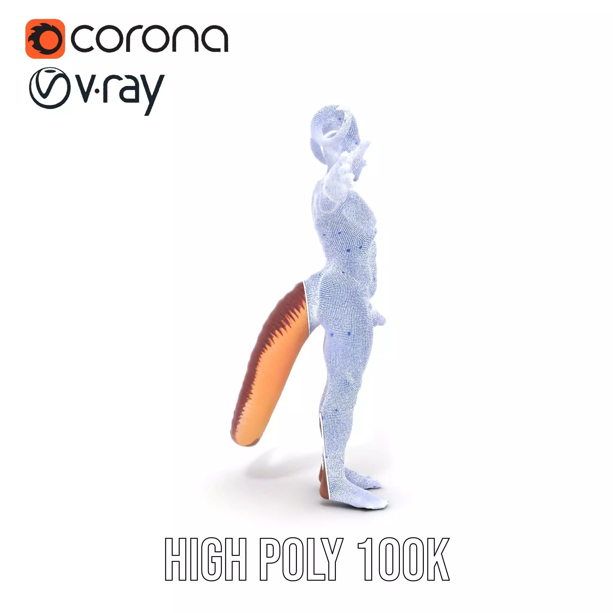 Demonic Creature with Horns Model Pack Low-poly 3D model_33