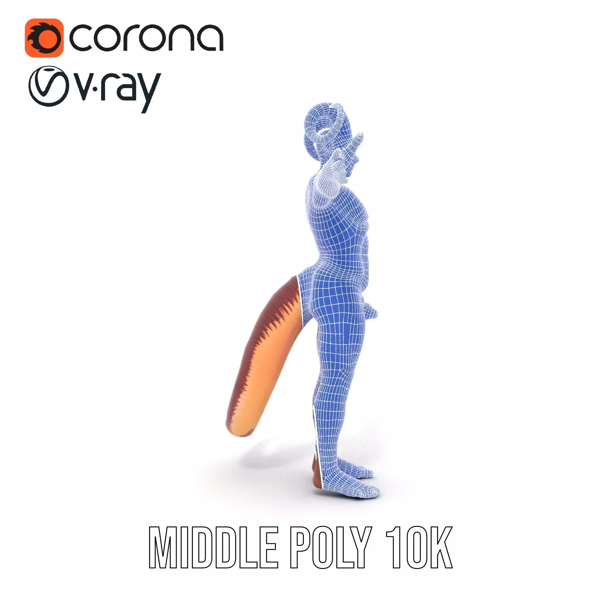 Demonic Creature with Horns Model Pack Low-poly 3D model_19