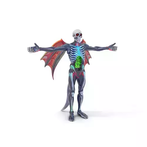 Skeleton Demon with Wings Model Pack