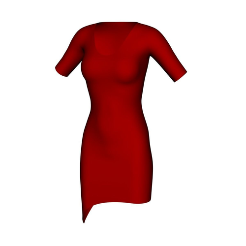 Realistic Seductive Dress - Low Poly