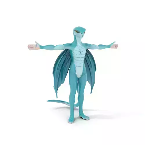 Dragon Humanoid Character Model Pack Low-poly 3D model