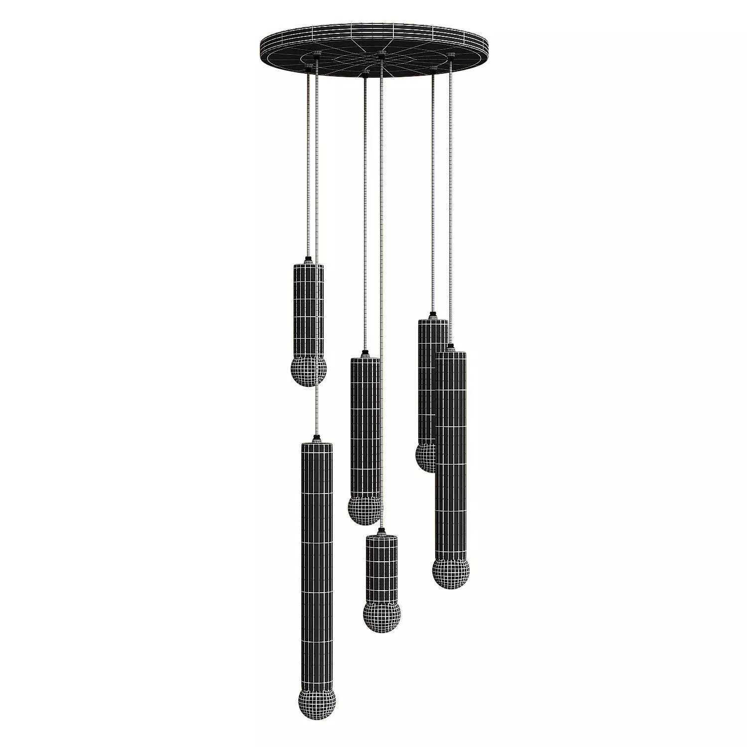 Modern simple pendant light 3D model_3