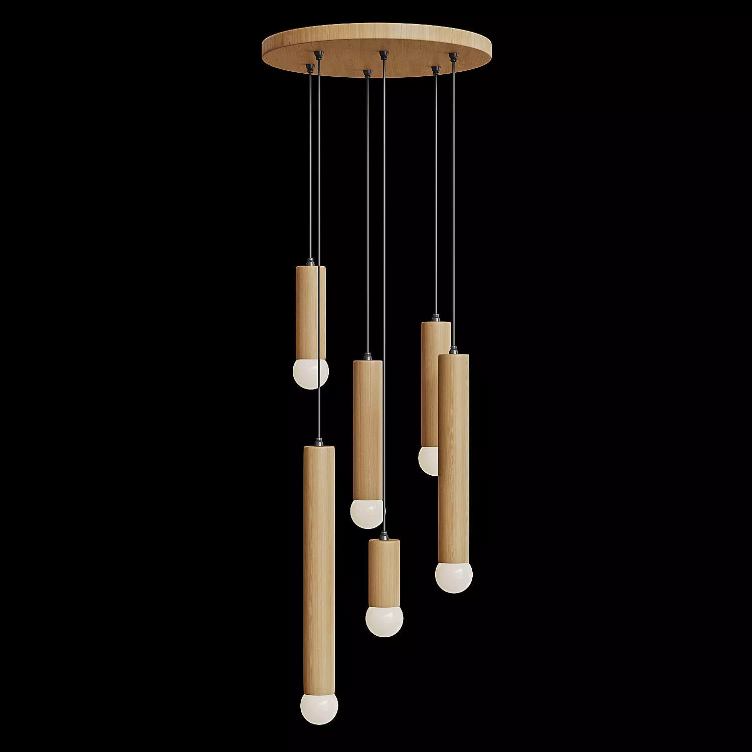 Modern simple pendant light 3D model_2