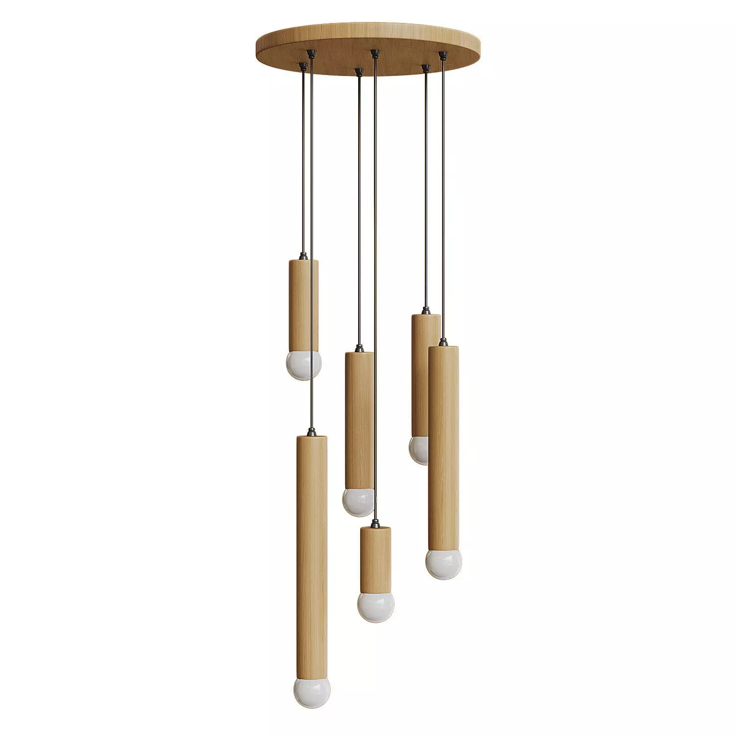 Modern simple pendant light 3D model_1