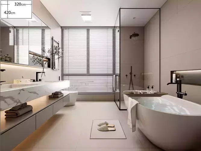 Bathroom 70 3D model