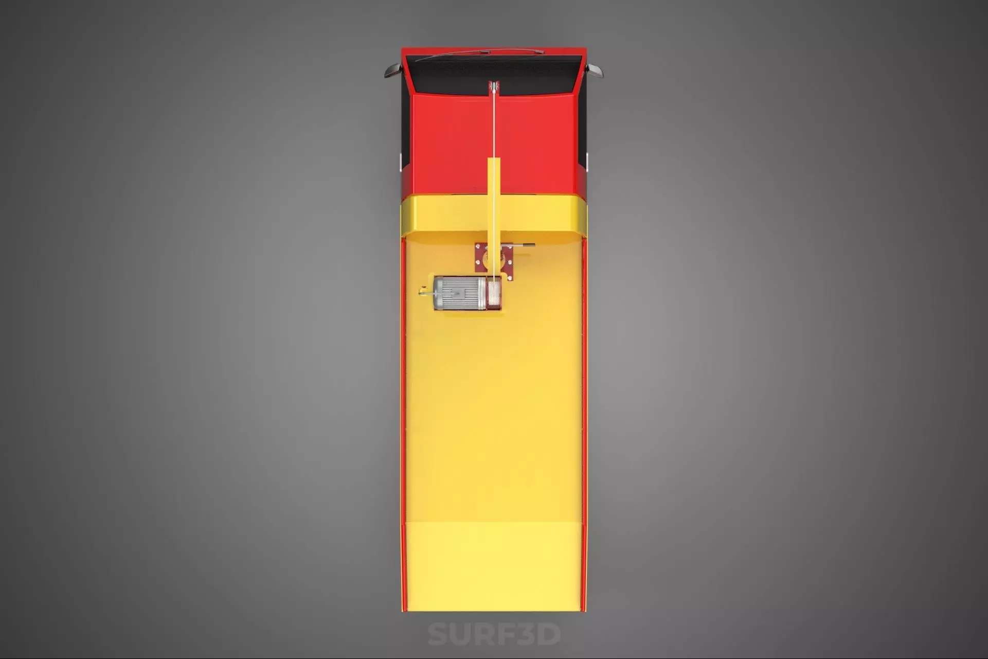 EMERGENCY LIFTING HYDRAULIC CRANE RECOVERY TOWING TOW FIRE TRUCK 3D model_25