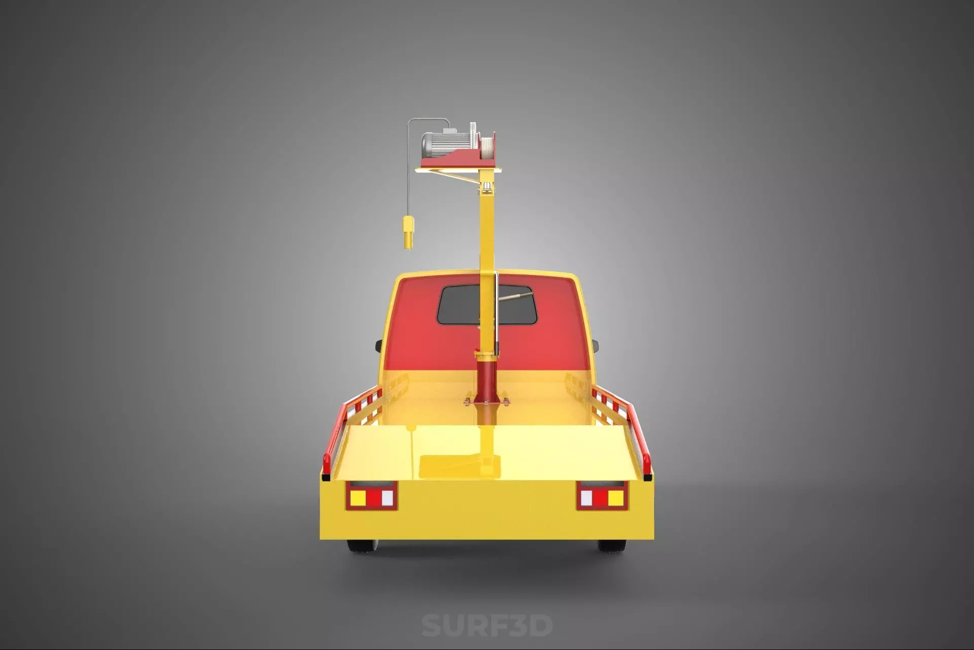 EMERGENCY LIFTING HYDRAULIC CRANE RECOVERY TOWING TOW FIRE TRUCK 3D model_31