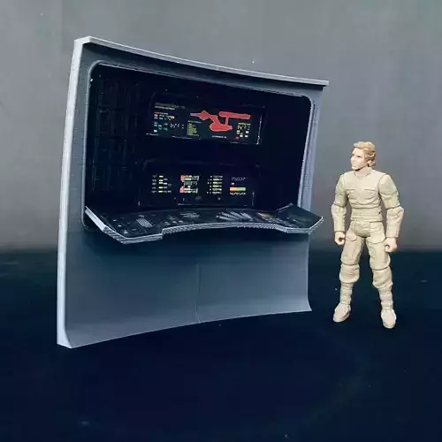 USS Enterprise Bridge Engineering Station - The Wrath of Khan