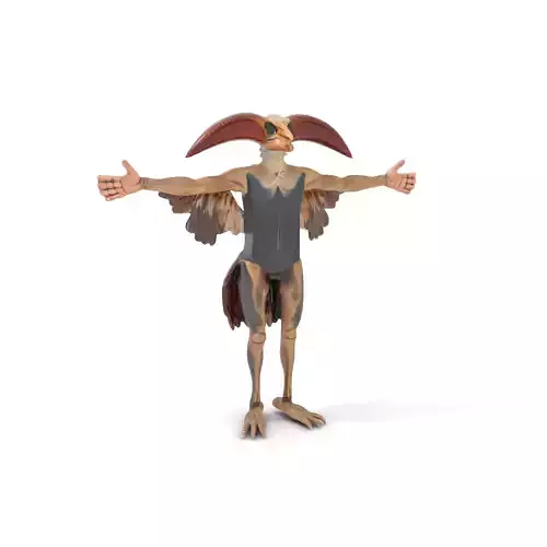 Fantasy Creature Avatar Model Pack with Detailed Wings Low-poly 3D model