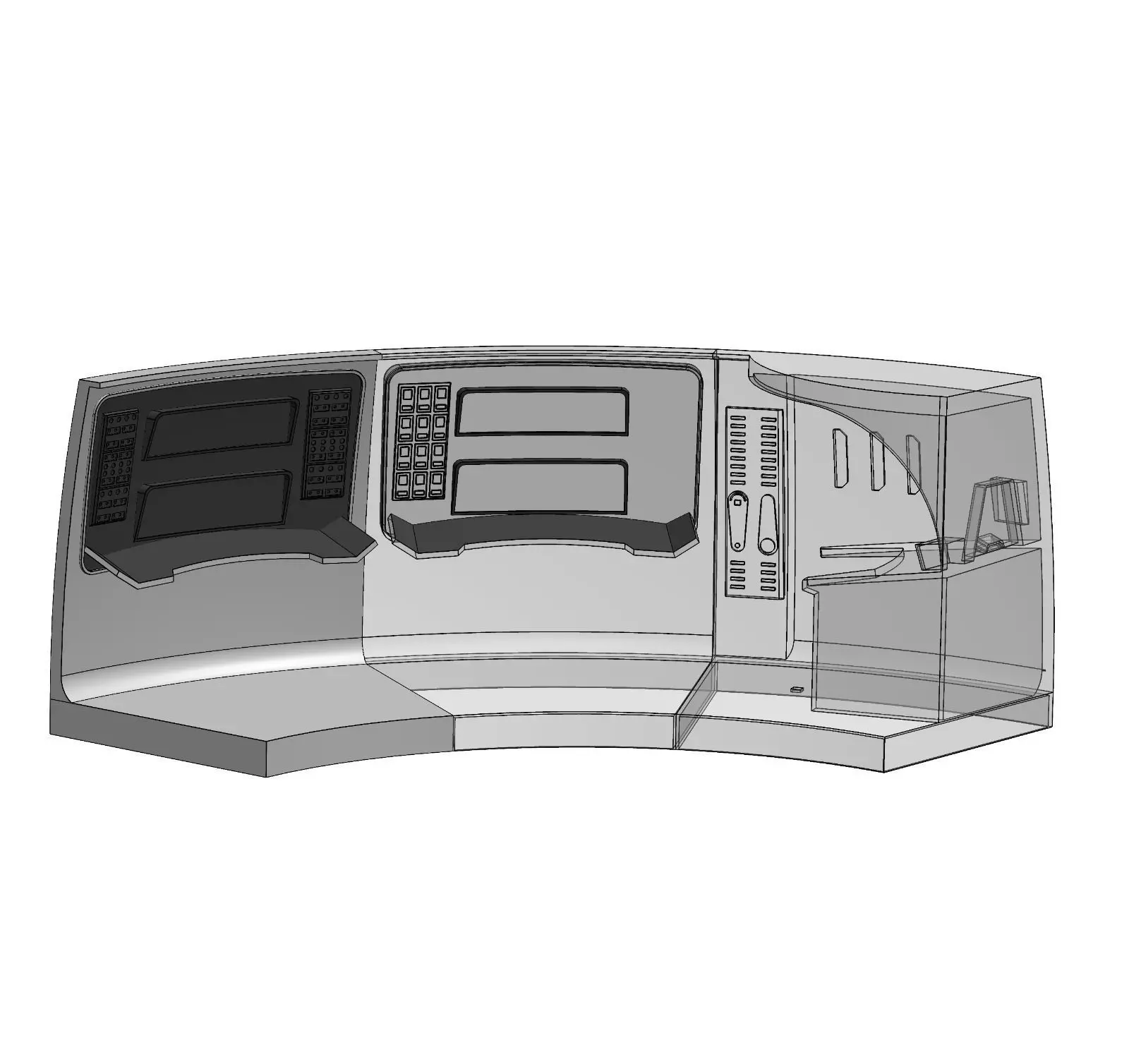 USS Enterprise Bridge Communications Station - The Wrath of Khan 3D print model_9