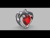Heart Pendant 7 70mm 3D print model_1